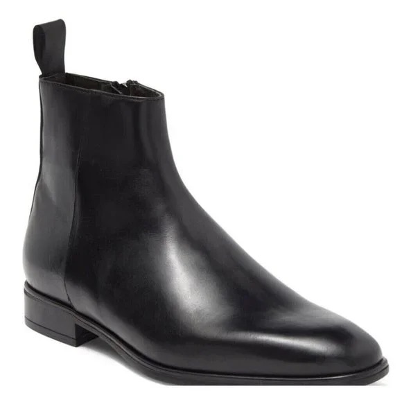 Bruno Magli Other - Bruno Magli Milton leather zip boots size 11